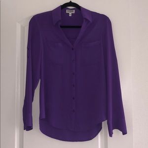 **SOLD**Express Purple Portofino size S slim fit